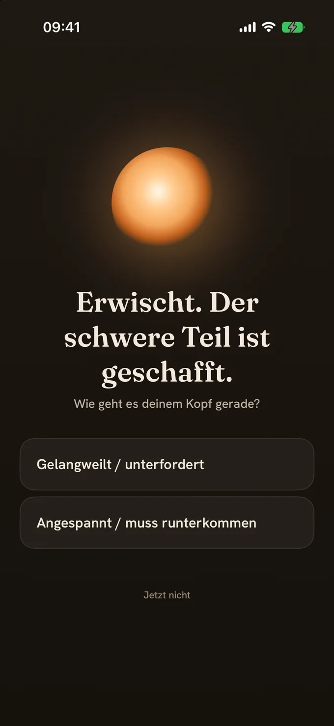 Das Dopamin-Menü: wähle, wie sich dein Gehirn anfühlt.