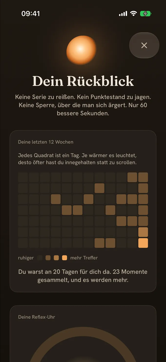 Rückblick ohne Scham: eine warme Jahres-Heatmap in Pixeln.